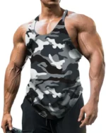 Clearance_Men's Thin Camouflage Sleeveless Vintage Sports Fitness Training Vest - Image 4