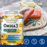 Omega 3 Fish Oil Capsules Support Brain & Nervous System Health, Cardiovascular & Skin Health - Image 6
