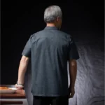 Men Head Chef Food service Kitchen Cooking Costume Pizzaiolo Cook Uniform - Image 2