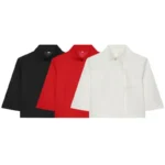 Women's Cropped Short Blazer New 2026 Spring Summer High-Neck Short Sleeve Button - Image 4