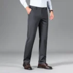 Men's New Loose Straight Leg Elastic Formal Pants, Business Tiger Head Western Style - Image 4