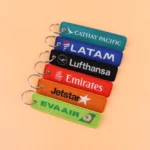 1pcs Aviation Logo Embroidered Keys Tag Keychains For Motorcycles Car - Image 6