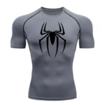 2025 Men's Spider Print Compression Shirt, Quick Dry T-Shirt, Gym Running Jersey - Image 6