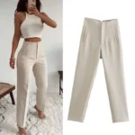 HXAO Fashion Office Wear High waist Pants for Women Formal Pants Office outfits
