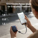 Baseus 45W Mini Power Bank 10000mAh Built-In USB-C Cable Pocket-Sized Smaller Fast Charging - Image 6