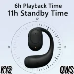 KY2 Wireless Bluetooth Earphones Air Conduction OWS Headphone HiFi Ear-Hook - Image 2