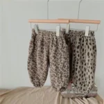 autumn New Girl Children Loose Leopard Casual Pants Baby Fashion Pants Kid Costume - Image 2