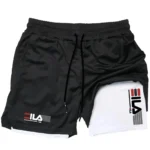 Men's Two-in-one Sports Shorts Breathable Casual Quick-drying Double-layer Shorts - Image 2