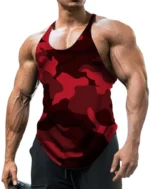 Clearance_Men's Thin Camouflage Sleeveless Vintage Sports Fitness Training Vest - Image 3