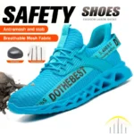 Safety Shoes Men For Work Sneakers Women Men Steel Toe Work Shoes