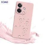 Luxury Dual Liner Protective Case Phone Cover Square Liquid Silicone Coque - Image 4