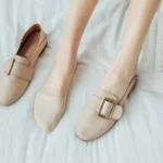 5Pairs Women Socks Breathable Invisible Silicone Non-slip Solid Color Boat Sock - Image 4