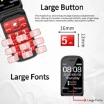 Senior Flip Dual Display Mobile Phone Flashlight FM Radio Push Button SOS Call - Image 3