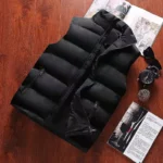 Mens Vest Jacket Warm Sleeveless Jackets Winter Waterproof Zipper Coat - Image 2