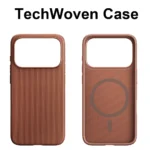 Luxury Tech Woven Magnetic Adsorption Phone Case for Iphone 17 16 15 14 13 Pro Max