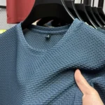Men's Short Sleeve Mesh Bamboo Ice Silk T-shirt - Image 4