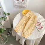 Summer Plaid Mosquito Proof Pants Outdoor Wear Baby Girls New Style Fashion - Image 2