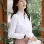 Professional White Shirt Women Office Lady Slim Fit Formal Blouse Woman - Image 5