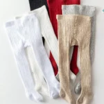 1-Pack of Simple Basic Vertical Striped Leggings for Baby Girls