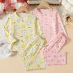 2-piece Summer Children's Comfortable And Versatile Cute Short sleeved Shorts Set - Image 4
