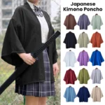 Japanese Antique Hanfu Cloak JK Taoist Robe Ukiyo-e Style Kimono Casual