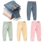 Big Size Children's Fleece Warm Render Pants For Boys Girls Winter Velvet Leggings