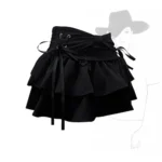New Fashion Women Hot Girl Sweet Kawaii Bow Vintage Y2k Clothes American Streetwear - Image 3