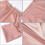 Wholesale 7 Colors Zipper V-neck Short Sleeve Pocket Nursing Working Top Pants Uniform - Image 4