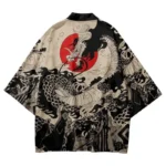 Summer Japanese Anime Dragon Pattern Cosplay Adult Traditional Cardigan