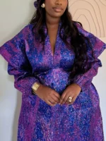 African Dresses for Women Traditional Africa Clothing Dashiki Ankara Outfits Gown - Image 2
