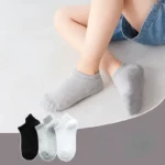 6 Pairs 1-12T Children Cotton Socks Spring Summer Boys Girls Mesh Socks Black White Grey Kids Socks - Image 3