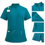 Unisex Medical Uniforms for V-neck Nurse Scurbs Set Women Hospital Doctor Workwear - Image 5