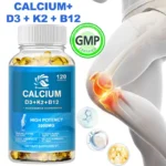 Calcium Vitamin D3 Plus with B12, K2 - High Potency Food Based Immune - Support Bone Health & Mood Balance Supplement
