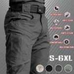 Men's Summer Tactical Cargo Pants Lightweight Casual Waterproof Trousers - Image 5