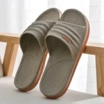 Man Slippers Comfortabl Non-Slip Bathroom Slippers - Image 2