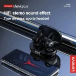 Lenovo LP75 Sports Wireless Earphones with Mics,Button Control, LED Power Display - Image 2