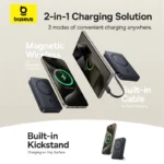 Baseus Qi2 45W Power Bank 10000mah With Kickstand For MagSafe 15W Magnetic Wireless - Image 2