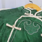 Chinese Ethnic Style Embroidery Women's Shirt Imitation Silk Buckle Tang Costume - Image 5