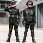 Tactical Military Uniform for Children's Day Camouflag Disguise Adult Boy Soldier Army Suit