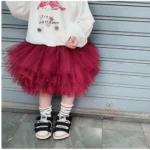 Little Girls Tutu Skirts Black Fluffy Toddler Tulle Princess Ball Gown - Image 6