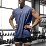 Sleeveless T-shirt Men Quick-drying Fitness Bodybuilding Shirt Male Fashion - Image 4