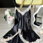 Women's Sexy Nightdress Comfortable Two-Piece Lace Pajama Set for Sleepwear Two-piece