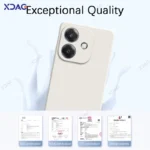 Luxury Dual Liner Protective Case Phone Cover Square Liquid Silicone Coque - Image 3