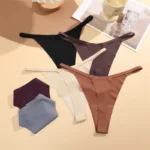 4PcsSet Seamless Ultra-thin Underwear Women Sexy Thin Belt Panties - Image 2
