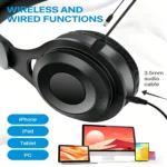 High Fidelity Bluetooth Wireless Headset, Clear Stereo Sound Over Ear Headphones - Image 2