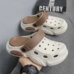 Summer Men's Thick-Soled Non-Slip Breathable Toe-Cap Sandals Casual Beach Slippers - Image 2