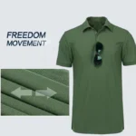 Men Summer Quick Dry Breathable Elastic Military Tactical Shirts Sports Gym T-shirt - Image 6