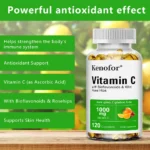 Vitamin C 1000 Mg - with Citrus, Rosehip, Immune Support, Collagen Production, Skin Health - Image 4