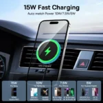 Baseus Magnetic Wireless Charger Car Phone Holder 15W Fast Charging Wireless Car Charger - Image 4
