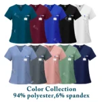 New Lightweight Anti-wrinkle Surgical Uniform Woman Men Medical Nurse Scrub Set - Image 4